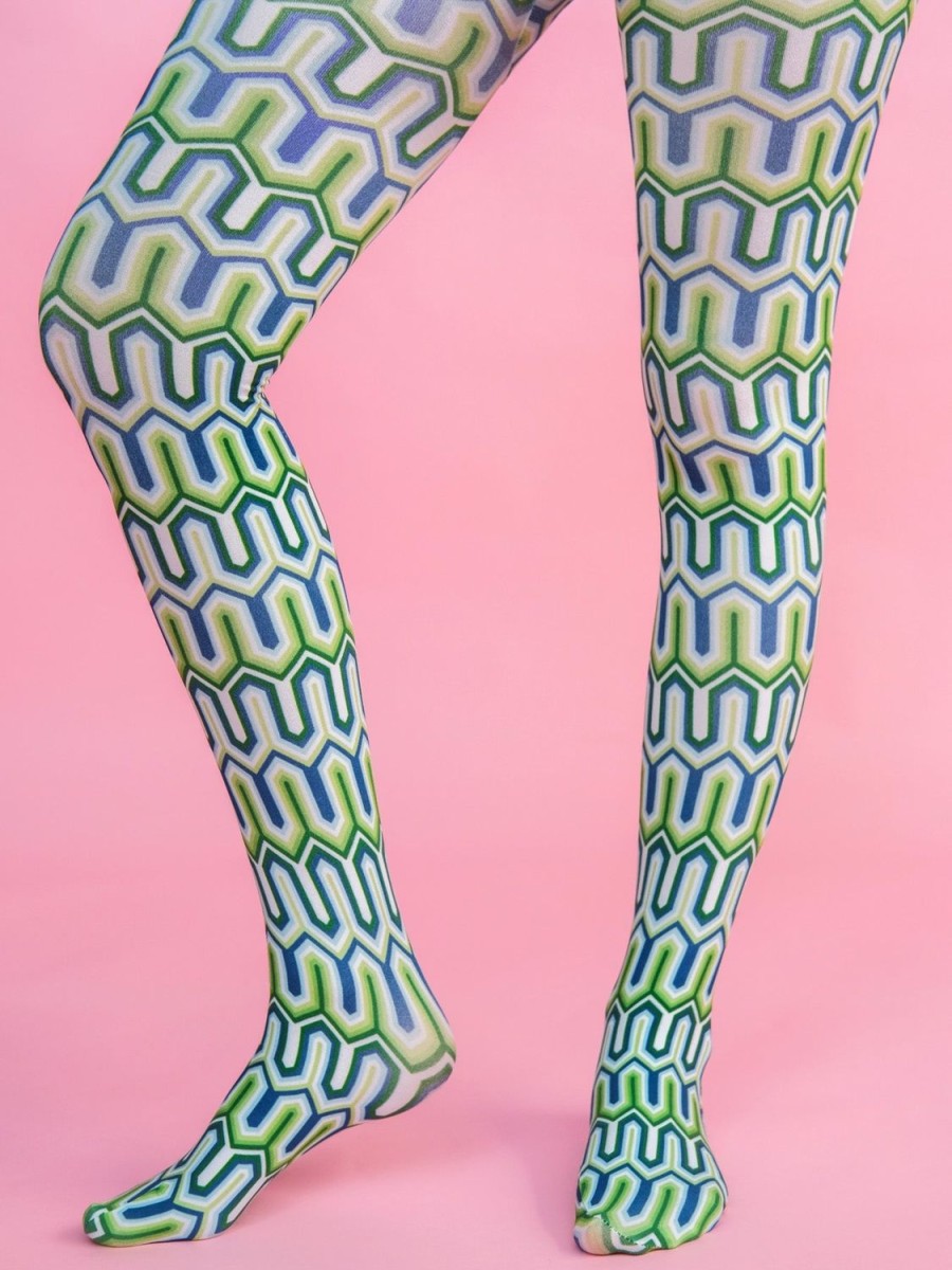 Hot Lesley Evers Coco Tights Corinth Green