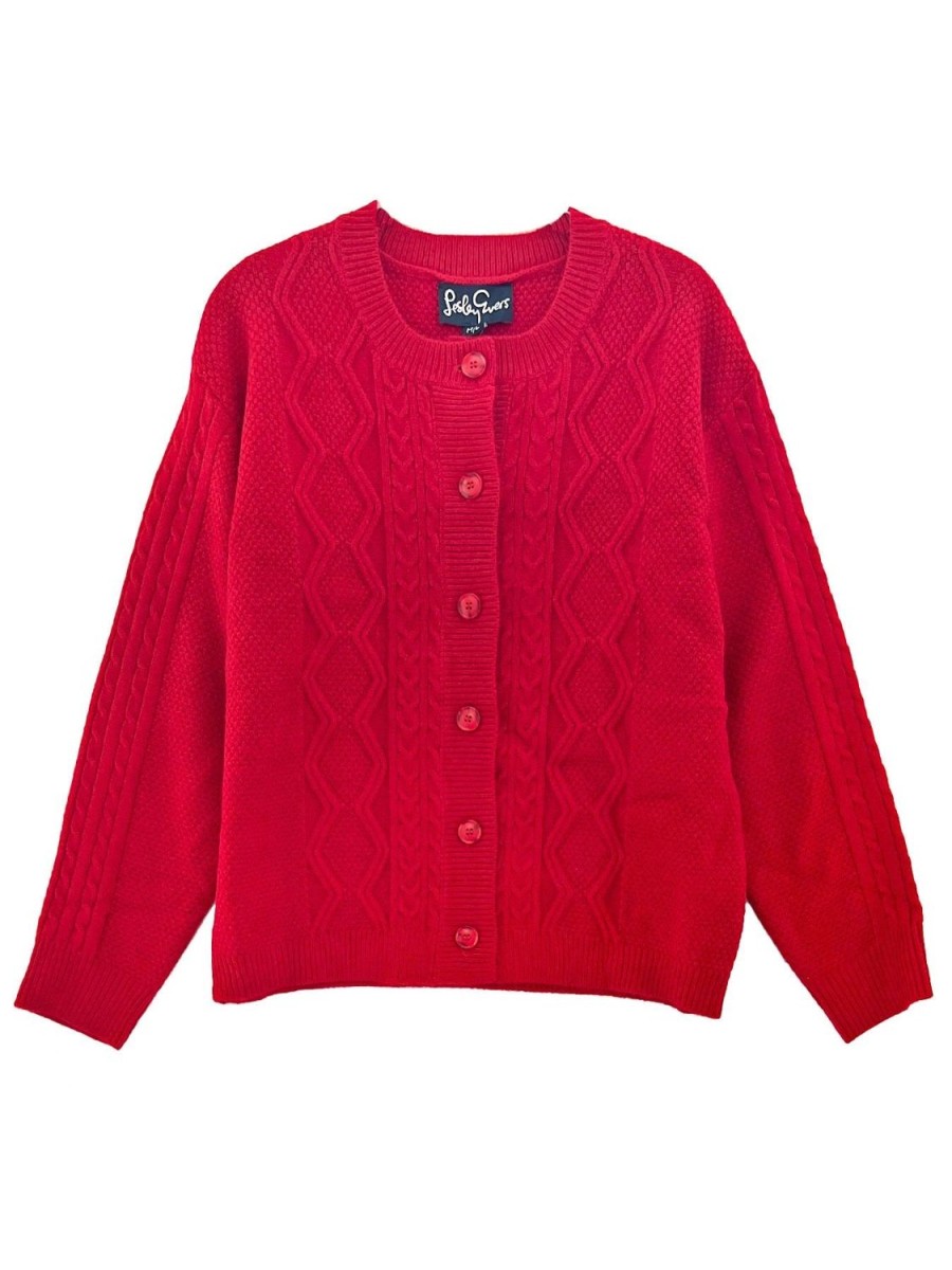 Wholesale Lesley Evers Emma Cardigan Red