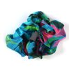 Clearance Lesley Evers Skye Silk Scrunchie Shakalaka Blue