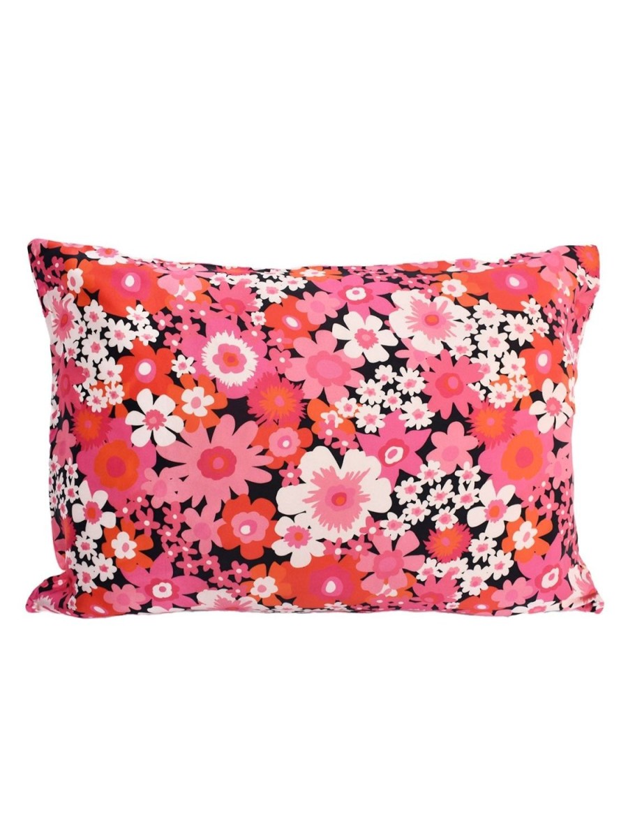 New Lesley Evers Silk Pillowcase Flower Power Pink