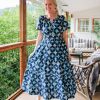 New Lesley Evers Genevieve Dress North Star Navy