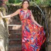 New Lesley Evers Sienna Maxi Dress Shakalaka Orange