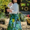 Best Lesley Evers Lola Wrap Skirt Green Pears