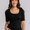 Best Lesley Evers Mallory Rib Tee Black