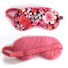 Hot Lesley Evers Silk Eye Mask Flower Power Pink