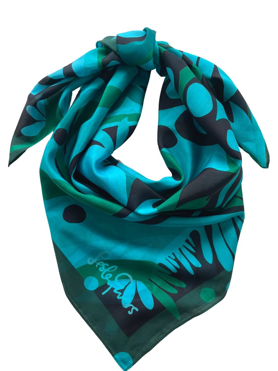 Clearance Lesley Evers Thea Scarf Kalamazoo Blue