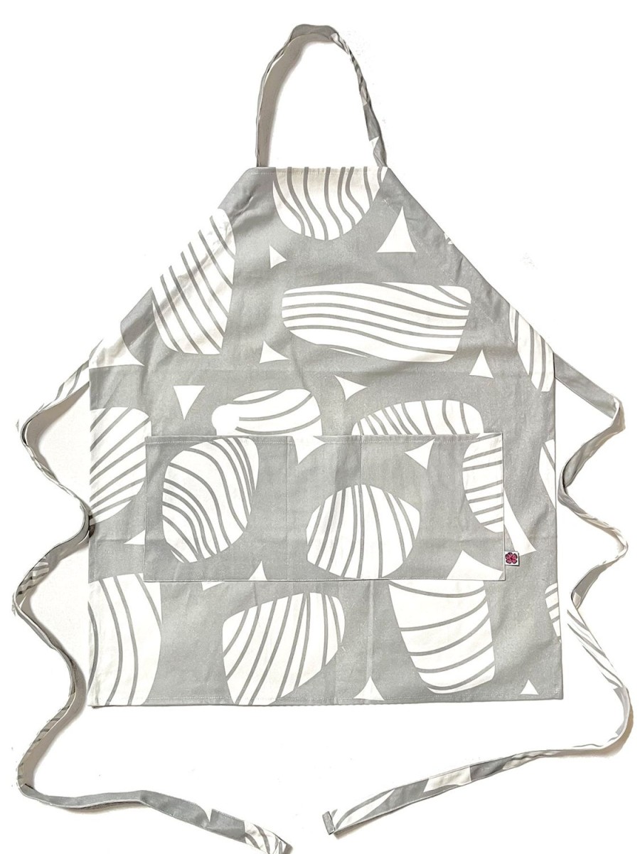 Wholesale Lesley Evers Rennie Apron Wood Pile Grey