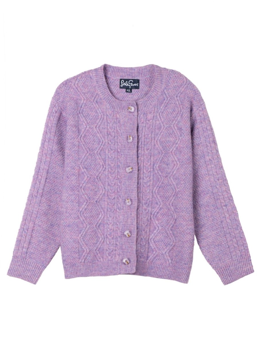 Hot Lesley Evers Emma Cardigan Lilac