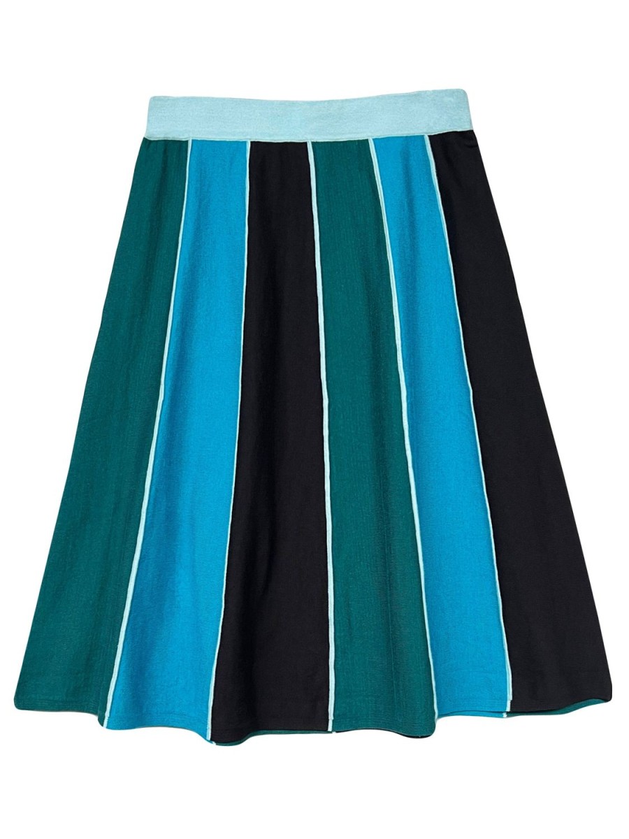 Online Lesley Evers Jessie Knit Skirt Teal