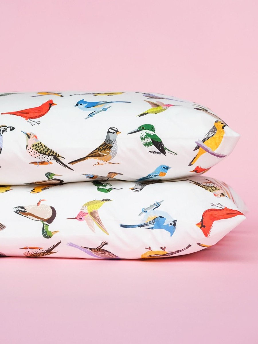 Clearance Lesley Evers Pillowcase Set Birds