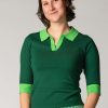 New Lesley Evers Gaelle Knit Top Green