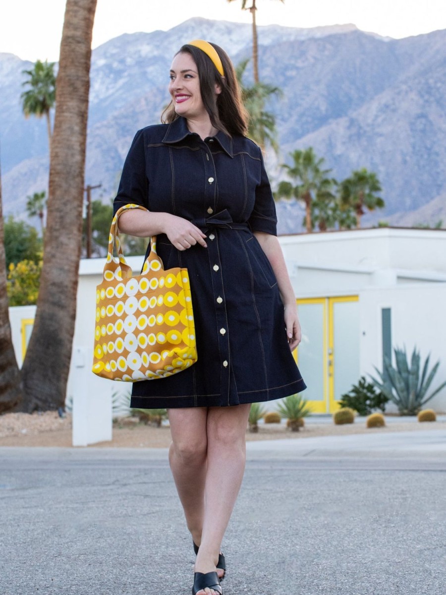 New Lesley Evers Marisol Tote Pacifica Yellow