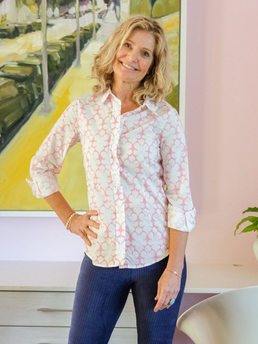 Wholesale Lesley Evers Kathryn Blouse Pink Fleurette