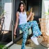 Clearance Lesley Evers Erika Pant Flower Power Blue