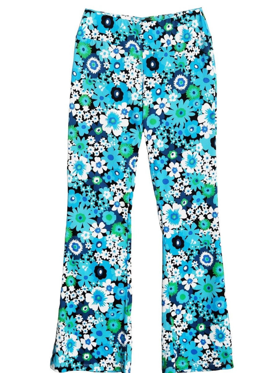 Clearance Lesley Evers Erika Pant Flower Power Blue