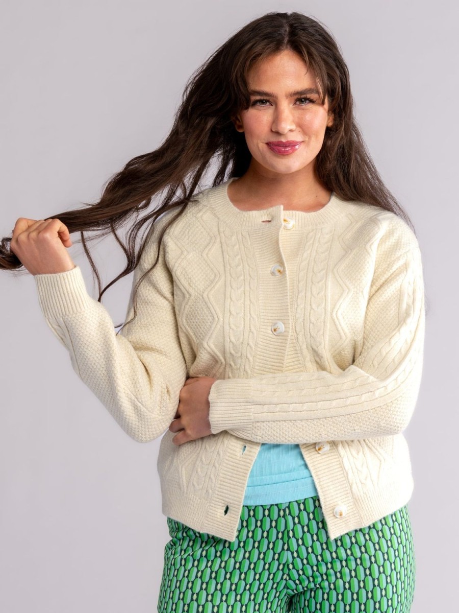 Hot Lesley Evers Emma Cardigan Sand