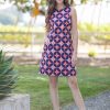 Wholesale Lesley Evers Molly Dress North Star Navy/Red