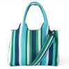 Hot Lesley Evers Marisol Tote Blue Stripe