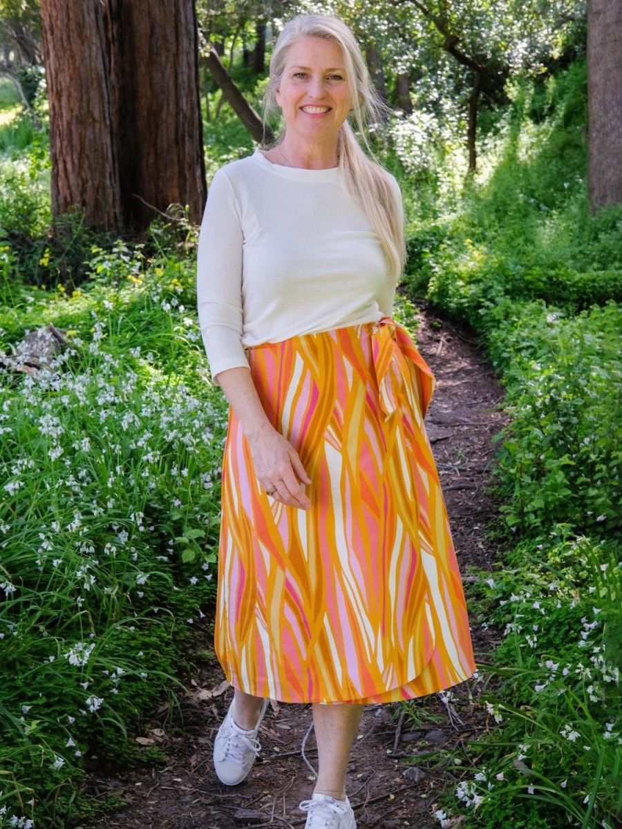 Online Lesley Evers Lola Wrap Skirt Seagrass Yellow