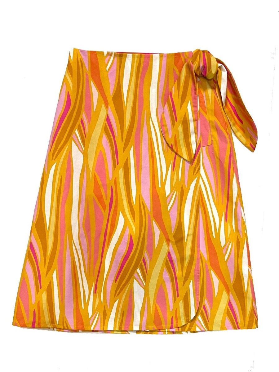 Online Lesley Evers Lola Wrap Skirt Seagrass Yellow