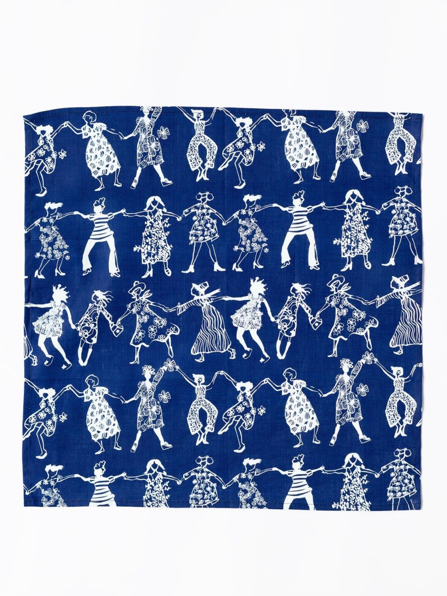 Online Lesley Evers Napkins Set Of 4 Friends Navy