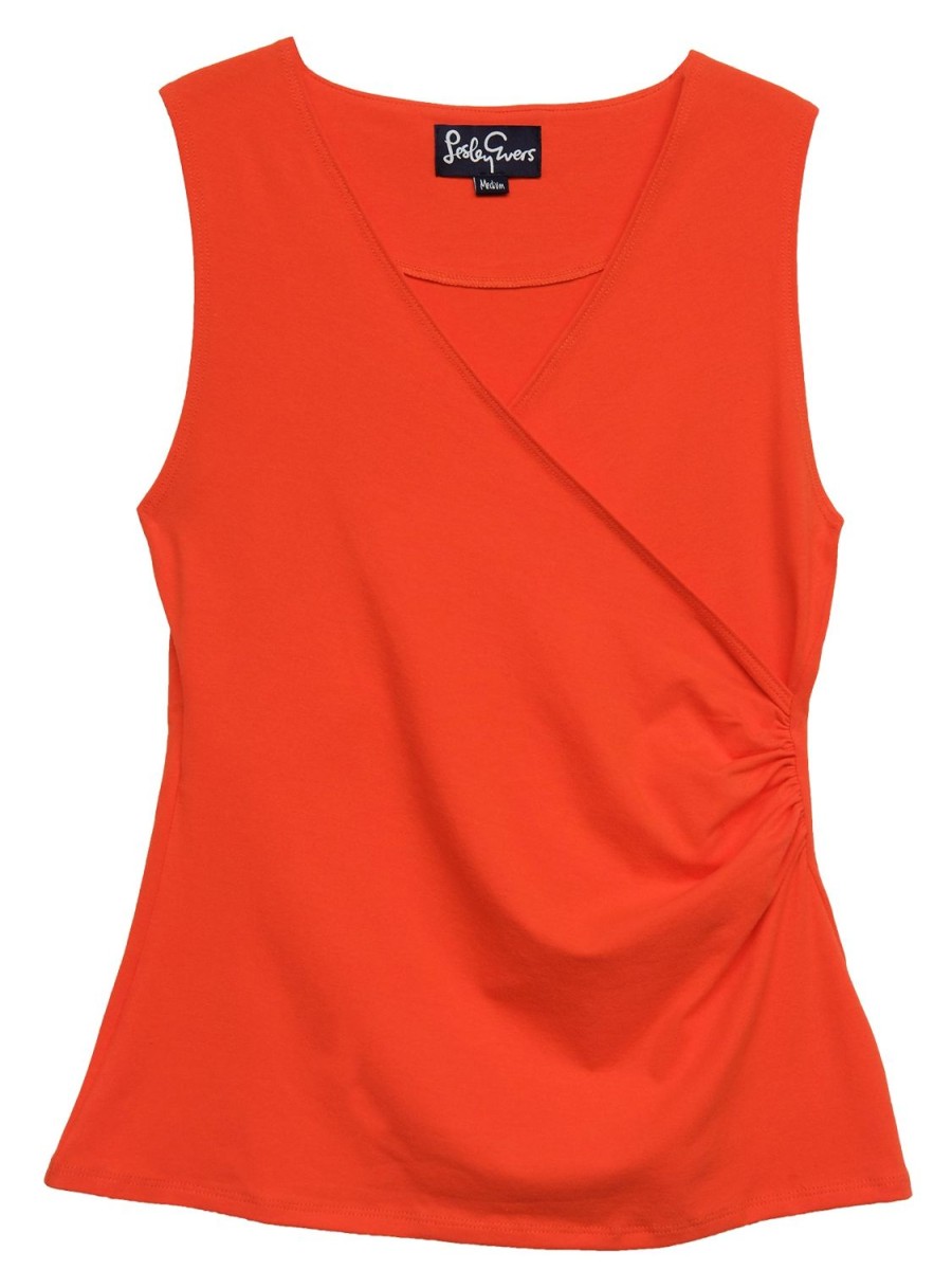 Online Lesley Evers Bobbi Top Persimmon