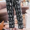 Online Lesley Evers Kiera Pajama Pant Friends B/W