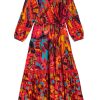 New Lesley Evers Rene Dress Shakalaka Orange