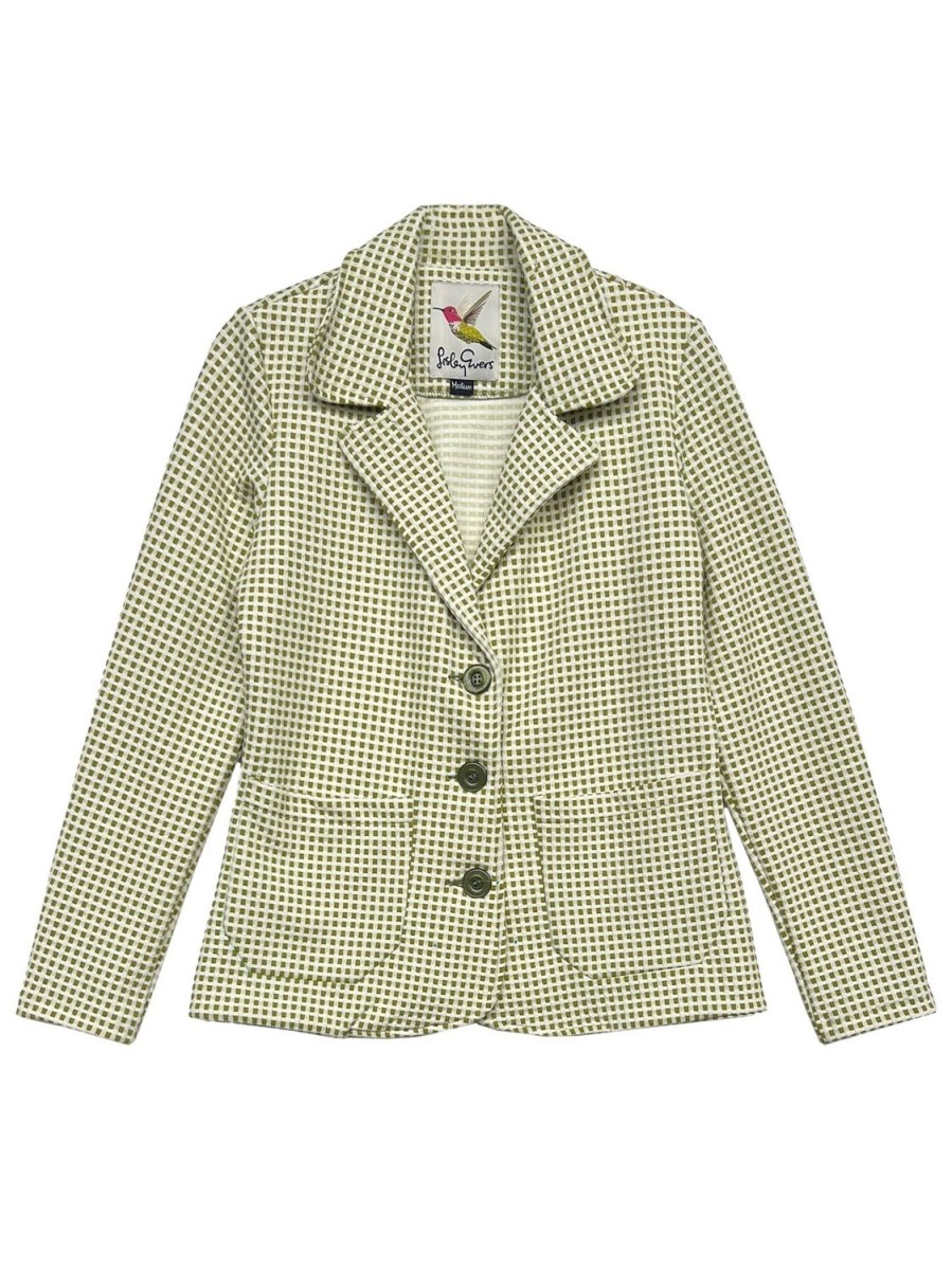 Best Lesley Evers Blair Blazer Olive Jacquard