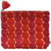 Wholesale Lesley Evers Orange Dots Large Pouch