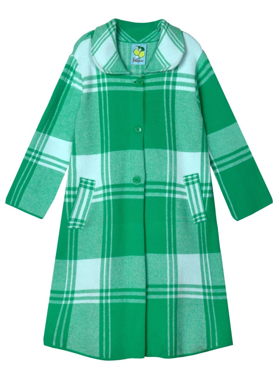 Online Lesley Evers Natalie Coat Green Apple Plaid