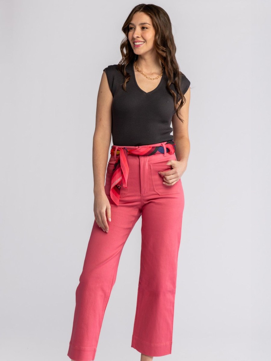 Online Lesley Evers Parker Pant Carnation Pink