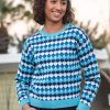 Wholesale Lesley Evers Sylvie Sweater Blue Hearts