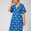 Hot Lesley Evers Cara Dress Trellis Blue