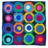 Hot Lesley Evers Lillian Silk Twill Scarf Circles Navy