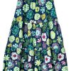 Best Lesley Evers Claudia Maxi Skirt Dazzle Flower Navy