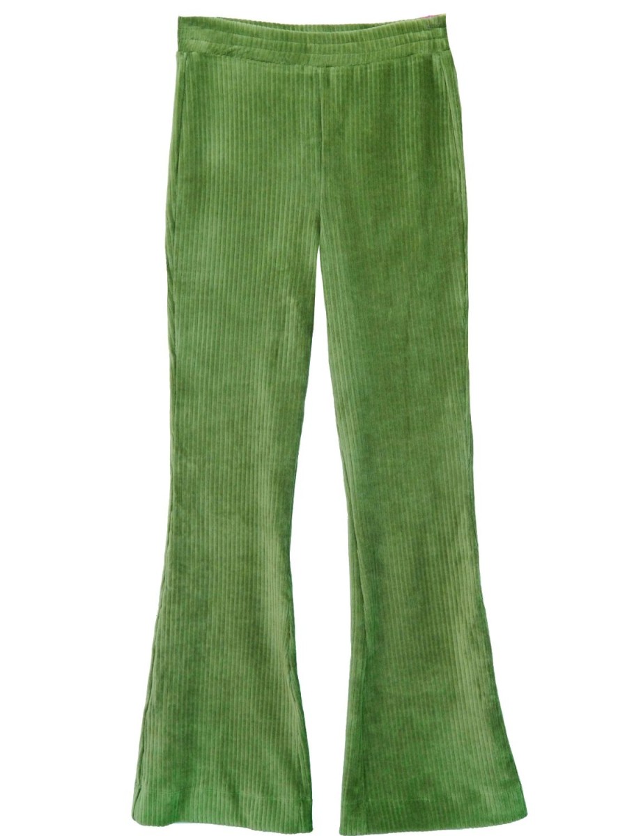 Wholesale Lesley Evers Lori Pant Leaf Green Corduroy