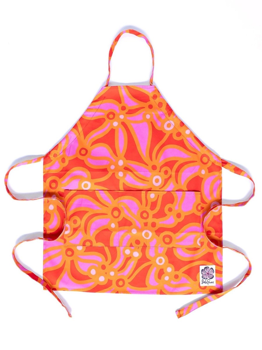 Hot Lesley Evers Rennie Apron Chicka Boom Orange