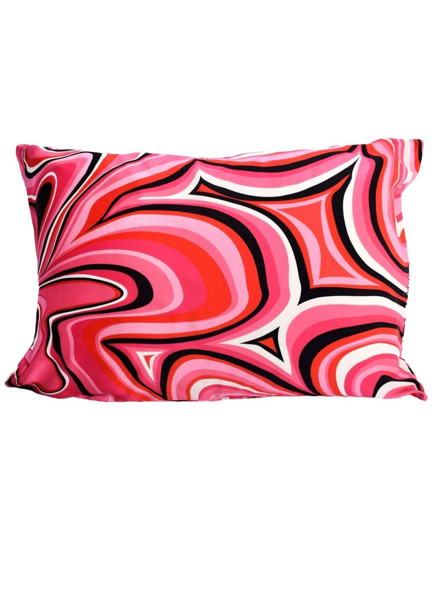 Clearance Lesley Evers Silk Pillowcase Pinwheel Pink