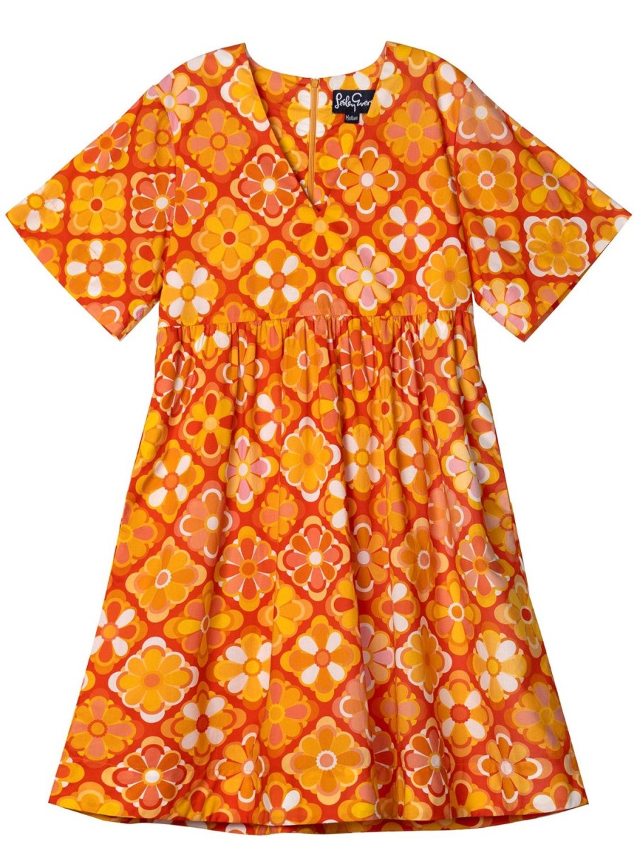 Clearance Lesley Evers Cara Dress Jubilee Orange