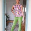 Wholesale Lesley Evers Angie Pant Leaf Green Corduroy