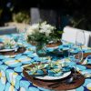 Best Lesley Evers Tablecloth Spyglass Blue