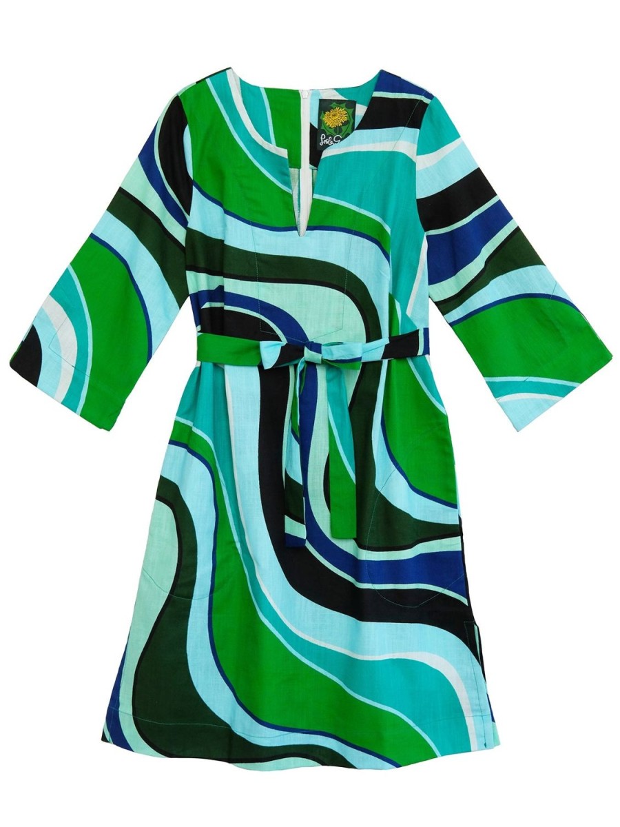 Hot Lesley Evers Drew Dress Green Wave