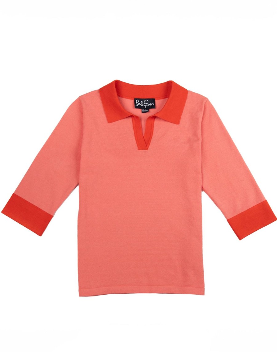 Best Lesley Evers Gaelle Knit Top Pink