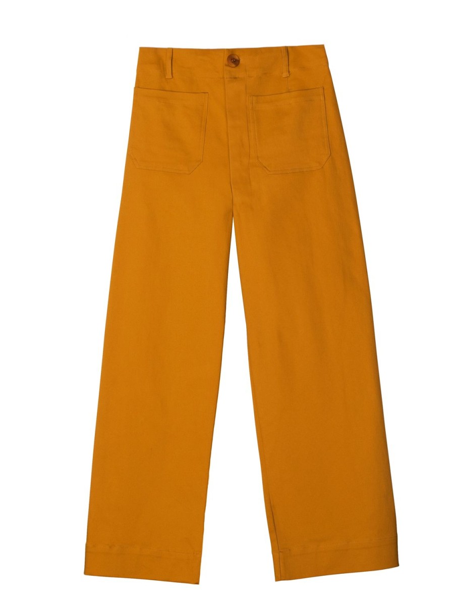 Wholesale Lesley Evers Parker Pant Mustard Yellow