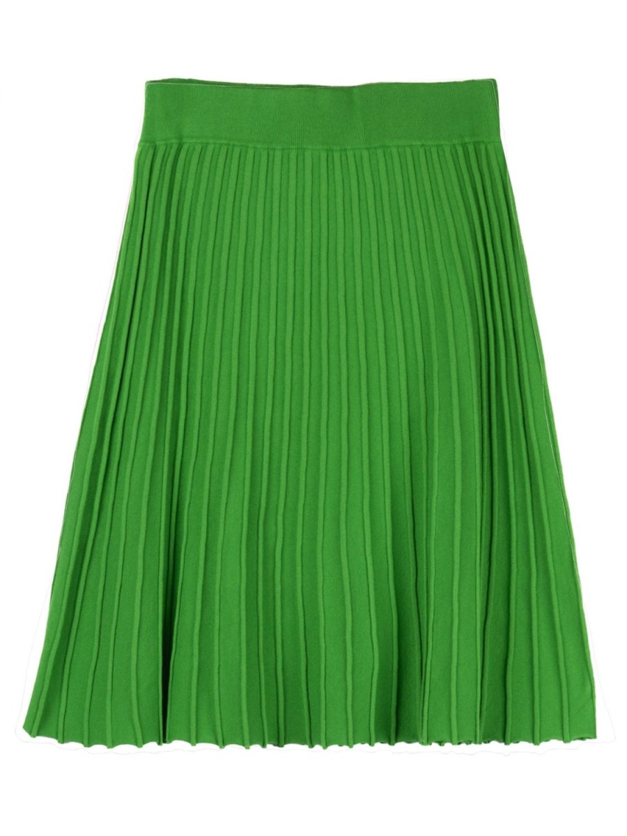 Clearance Lesley Evers Chloe Knit Skirt Green