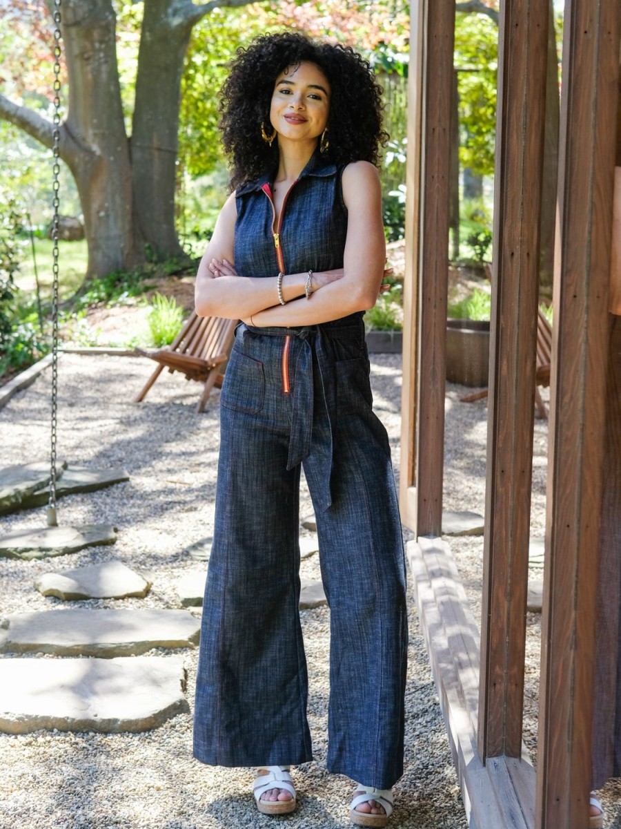 Hot Lesley Evers Tabitha Jumpsuit Denim