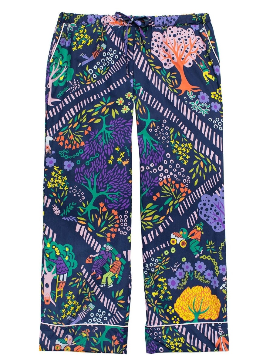 Best Lesley Evers Kiera Pajama Pant Garden Path Navy