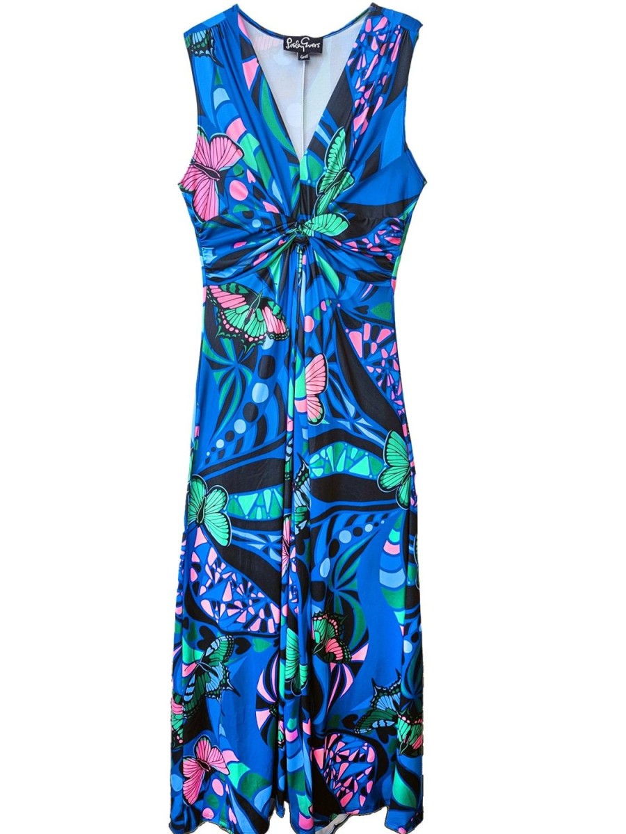 Online Lesley Evers Sienna Maxi Dress Serendipity Blue