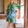 Best Lesley Evers Gigi Caftan Green Pears